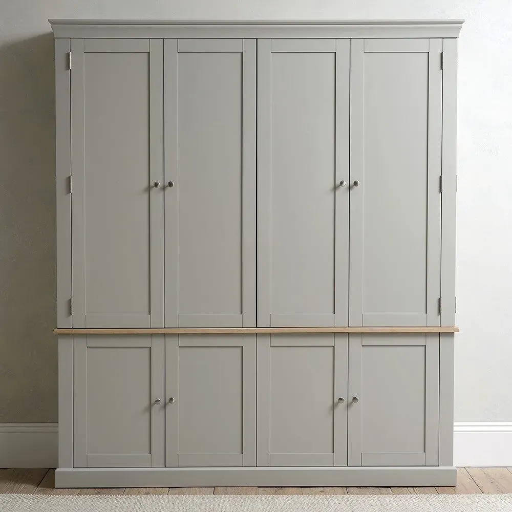 Chester Hideaway Media Unit - Dove Grey