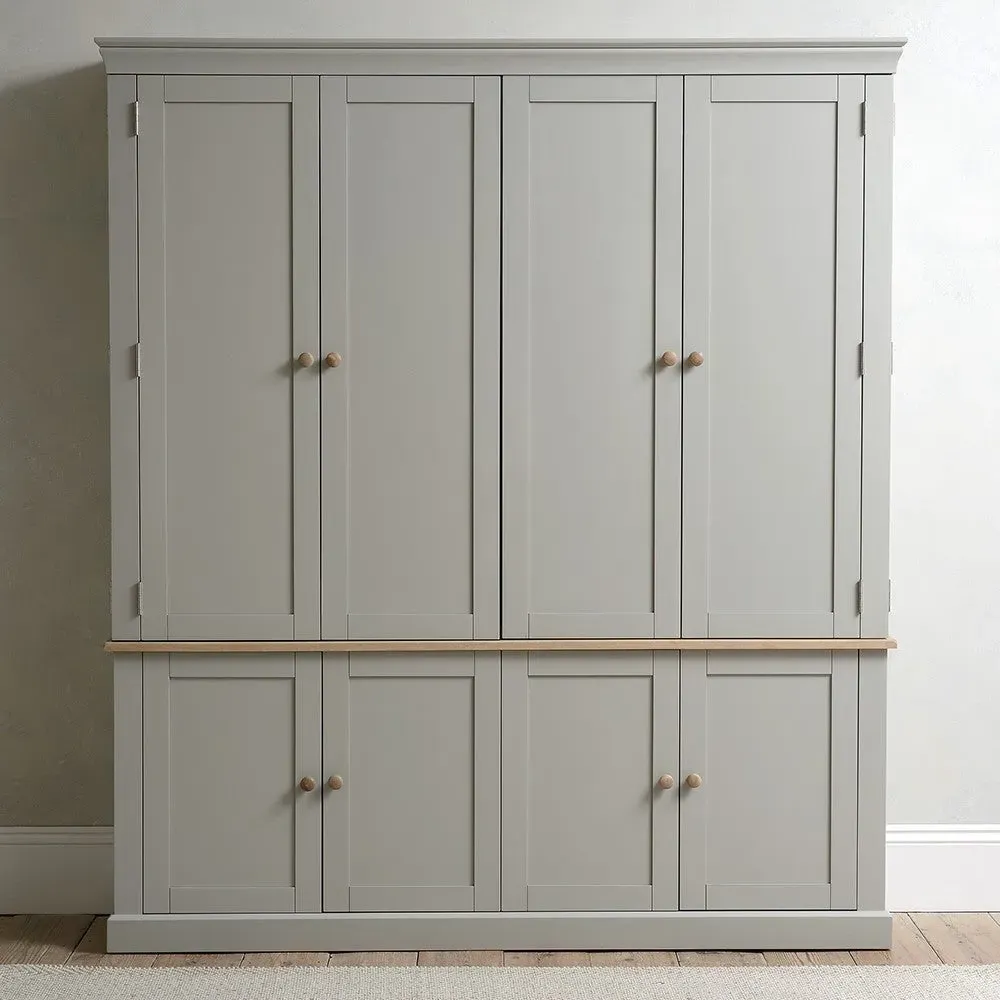 Chester Hideaway Media Unit - Dove Grey