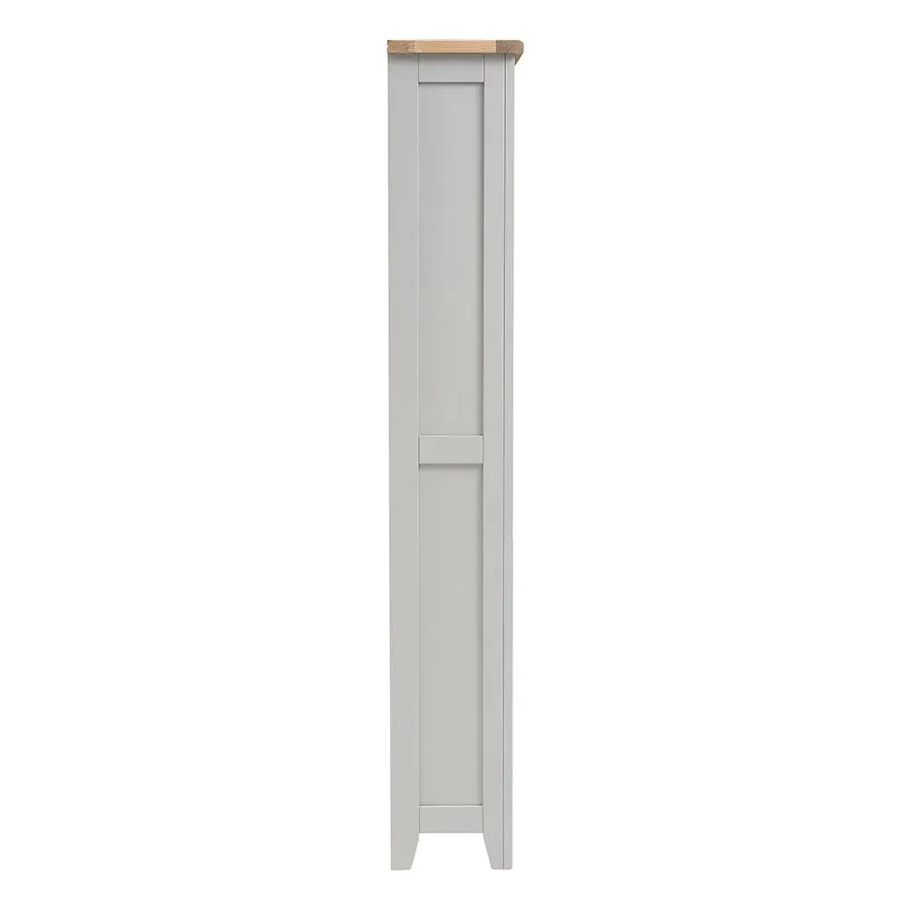 Chester Large Bookcase - Dove Grey, Oak