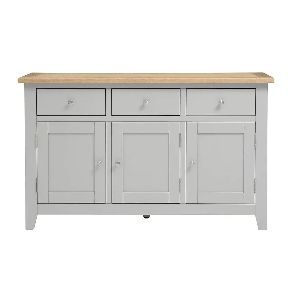 Chester Large Sideboard - Grey, Oak