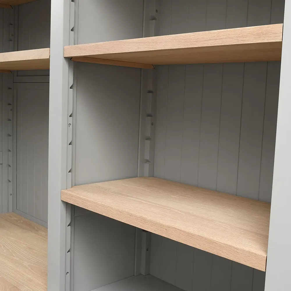 Chester Library Cabinet and Workstation - Dove Grey by The Cotswold Company, image 9