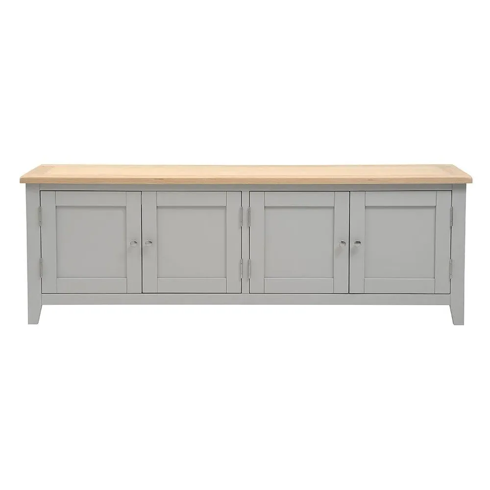 Chester Media Console - Dove Grey