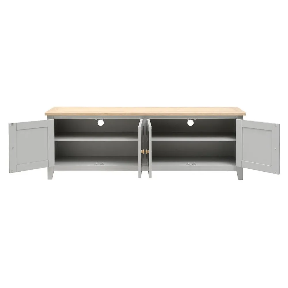 Chester Media Console - Dove Grey