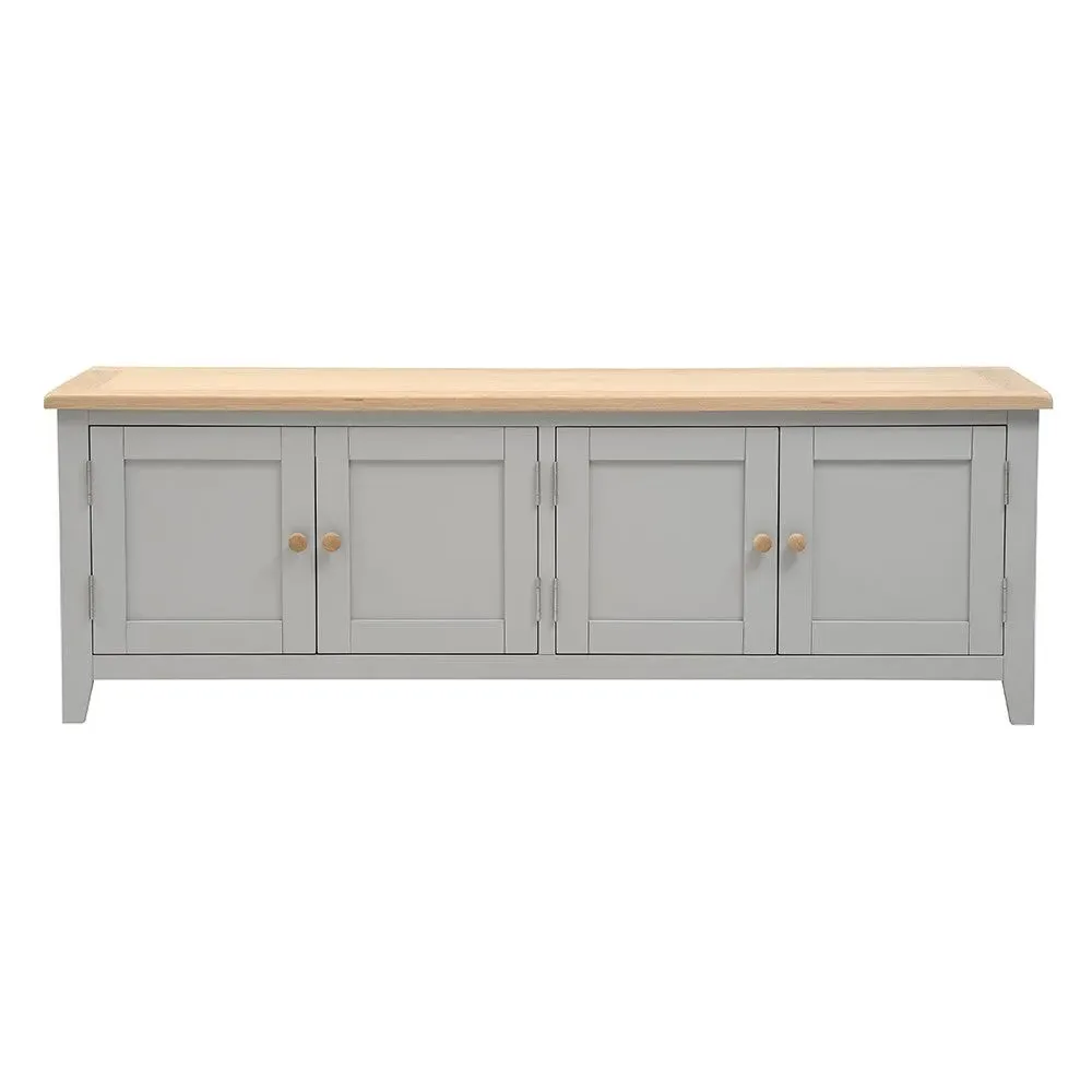 Chester Media Console - Dove Grey