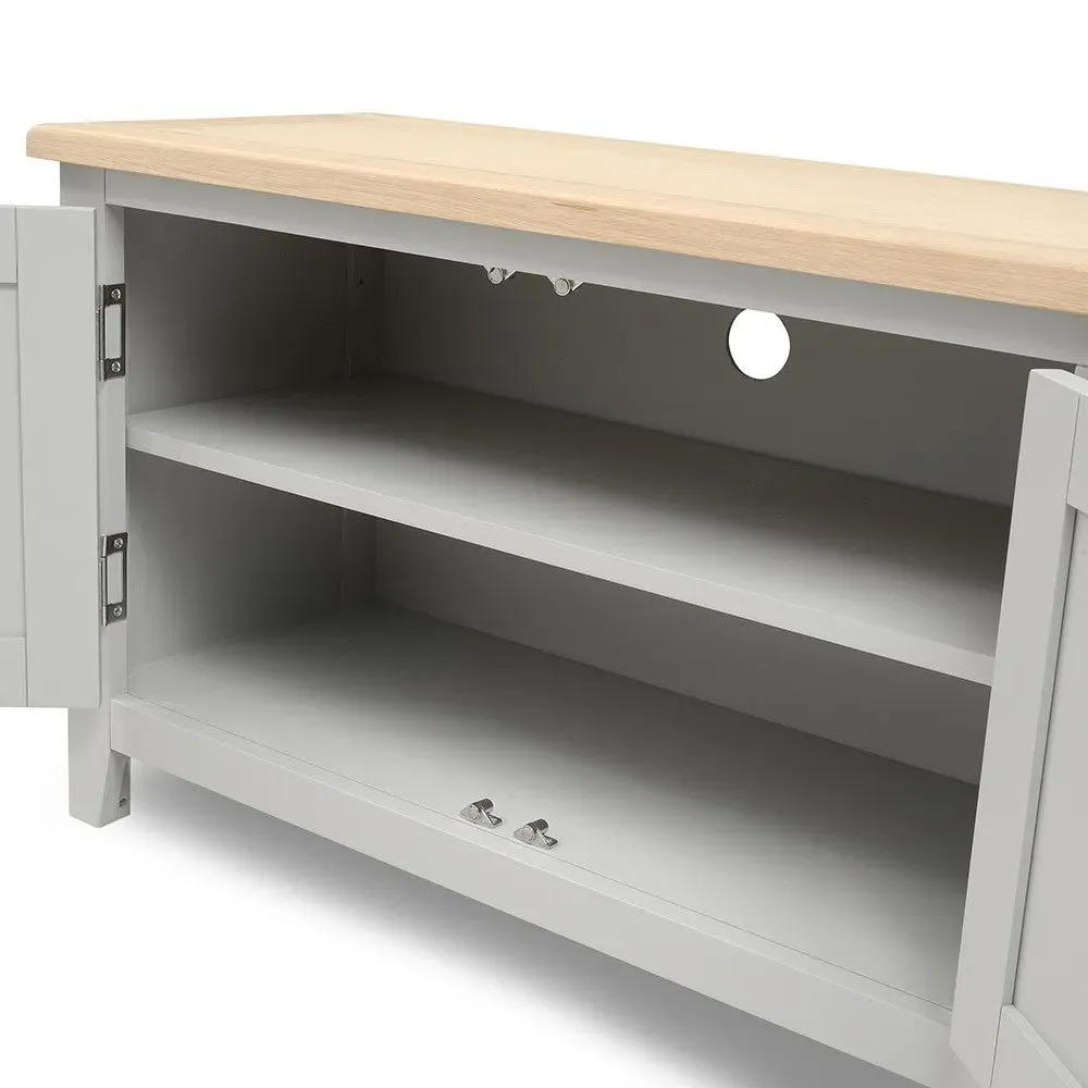 Chester Media Console - Dove Grey