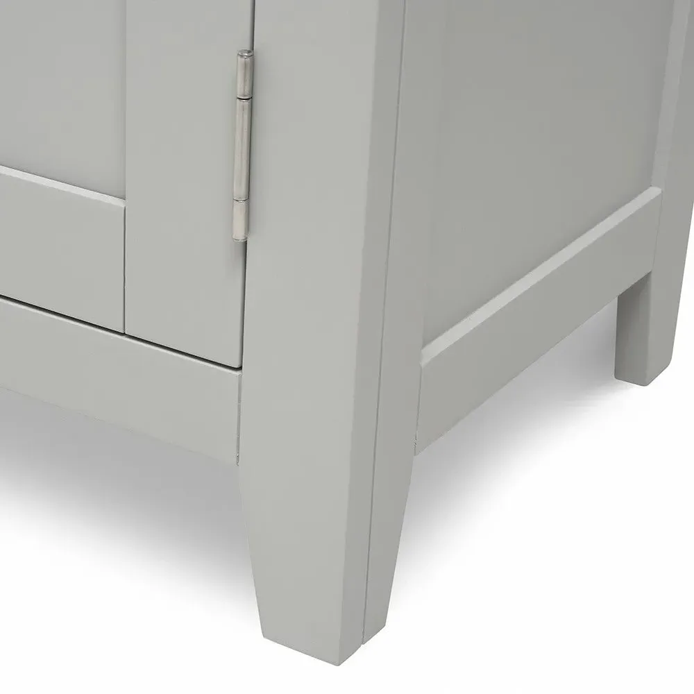 Chester Media Console - Dove Grey