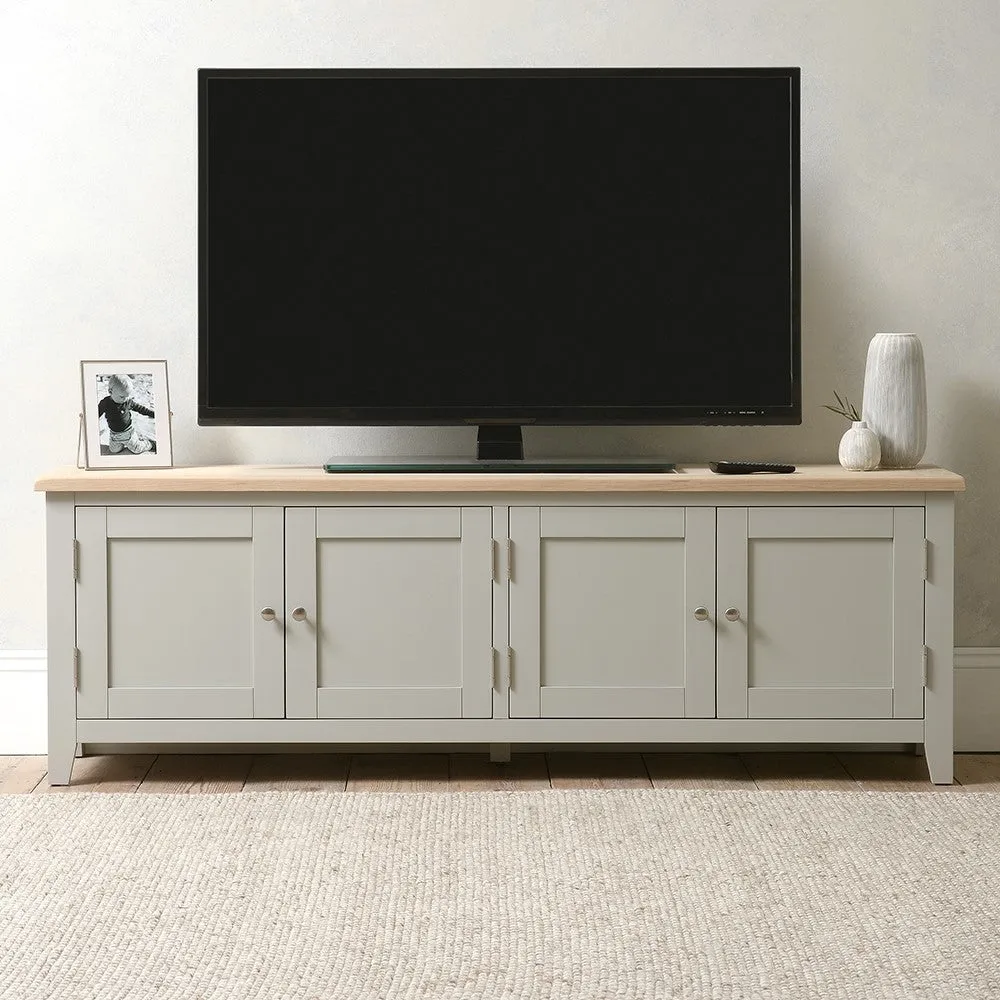 Chester Media Console - Dove Grey