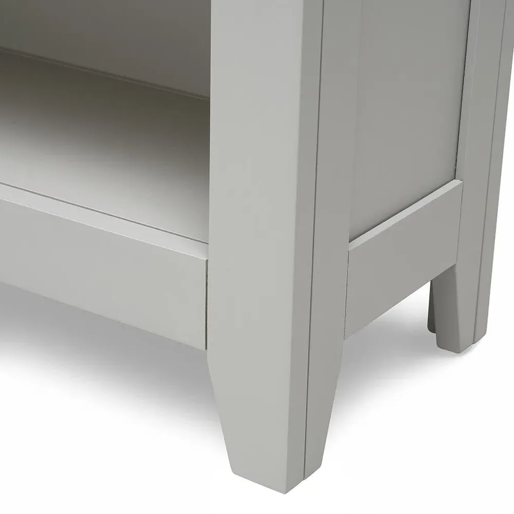 Chester Medium Bookcase - Dove Grey, Oak