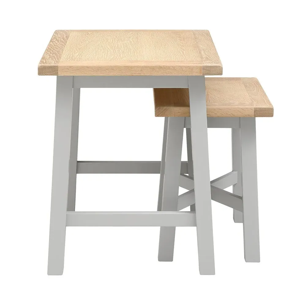 Chester Nest of Tables - Dove Grey