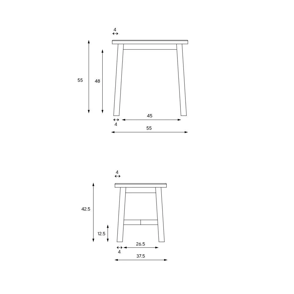 Chester Nest of Tables - Dove Grey