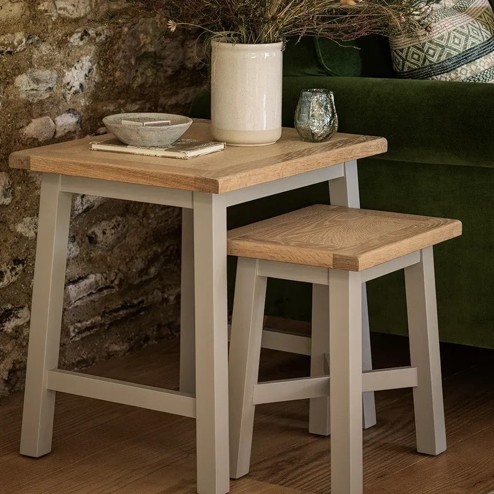 Chester Nest of Tables - Dove Grey