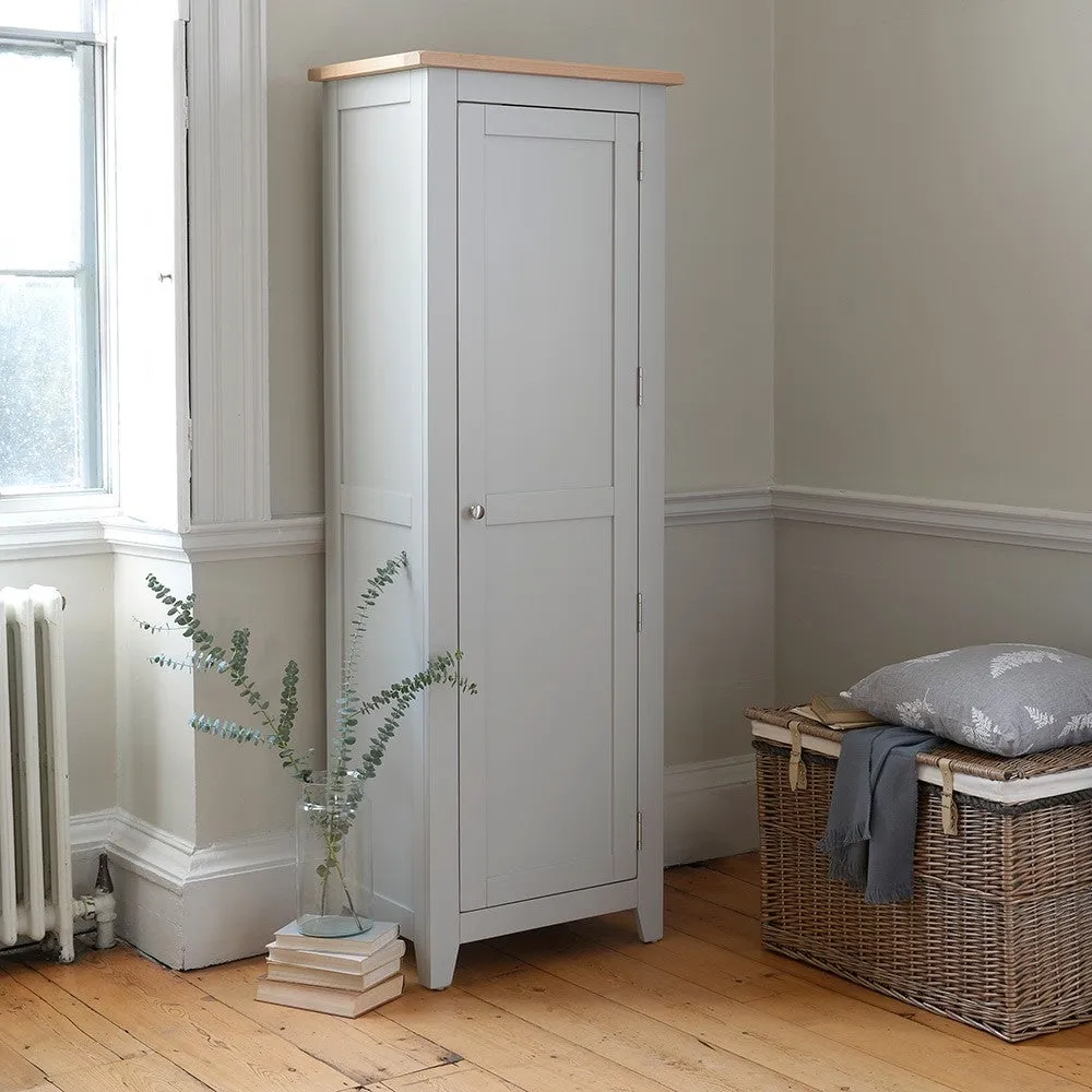 Chester Shaker Cupboard - Dove Grey, Oak