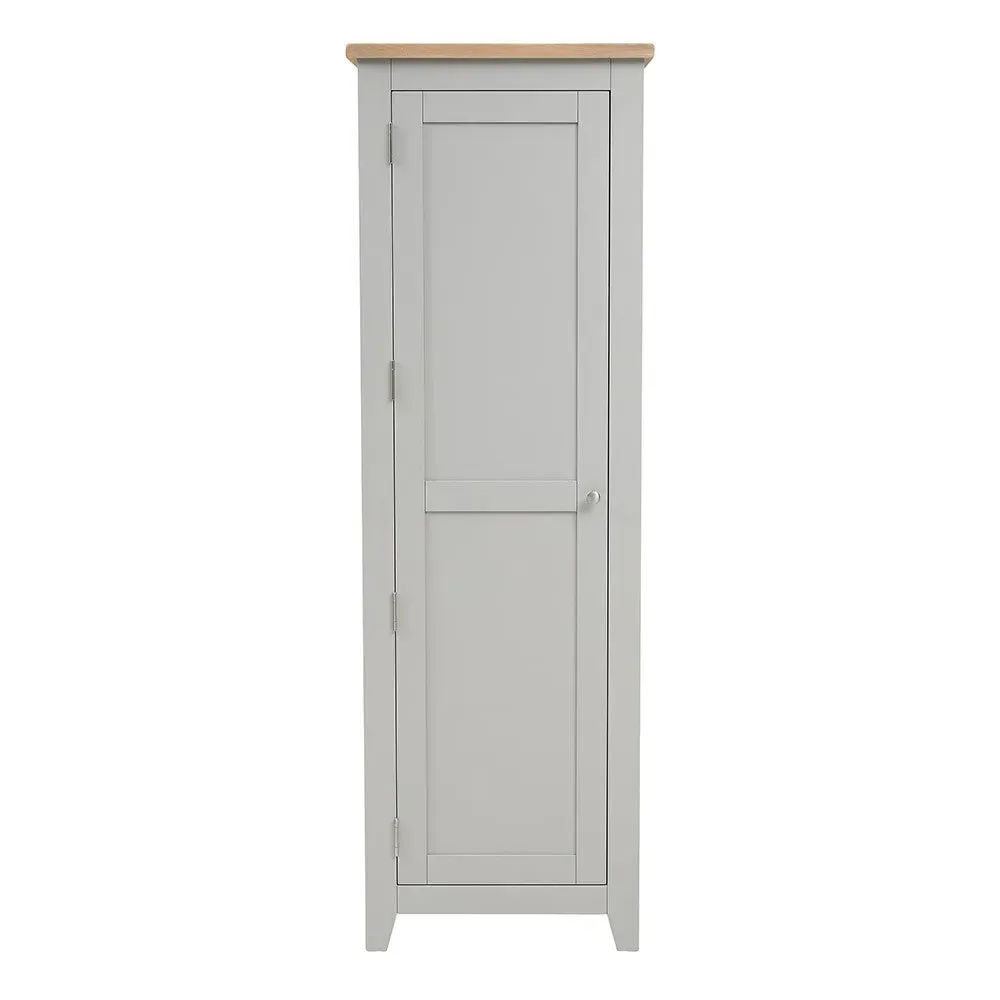 Chester Shaker Cupboard - Dove Grey, Oak