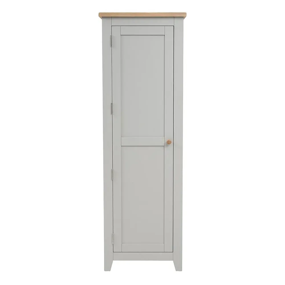 Chester Shaker Cupboard - Dove Grey, Oak