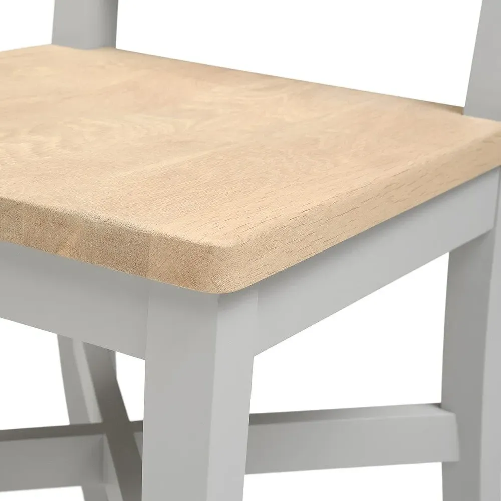 Chester Slatted Dining Chair - Dove Grey