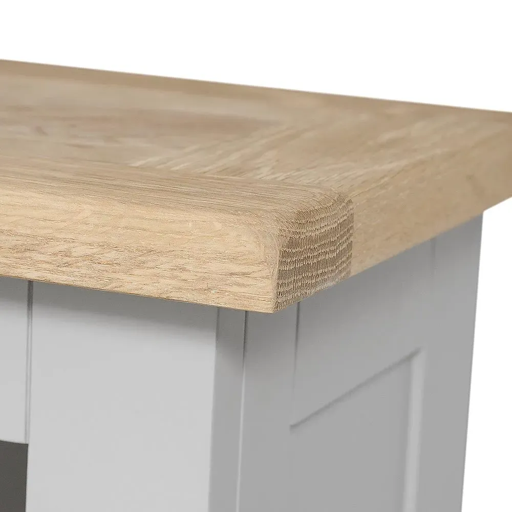 Chester Small Bookcase - Grey, Oak image