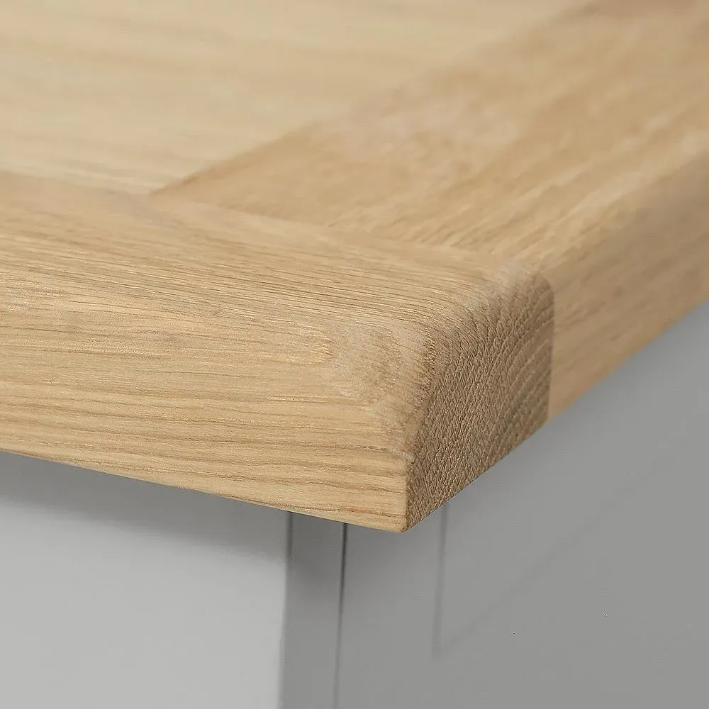 Chester Small Sideboard - Dove Grey, Oak