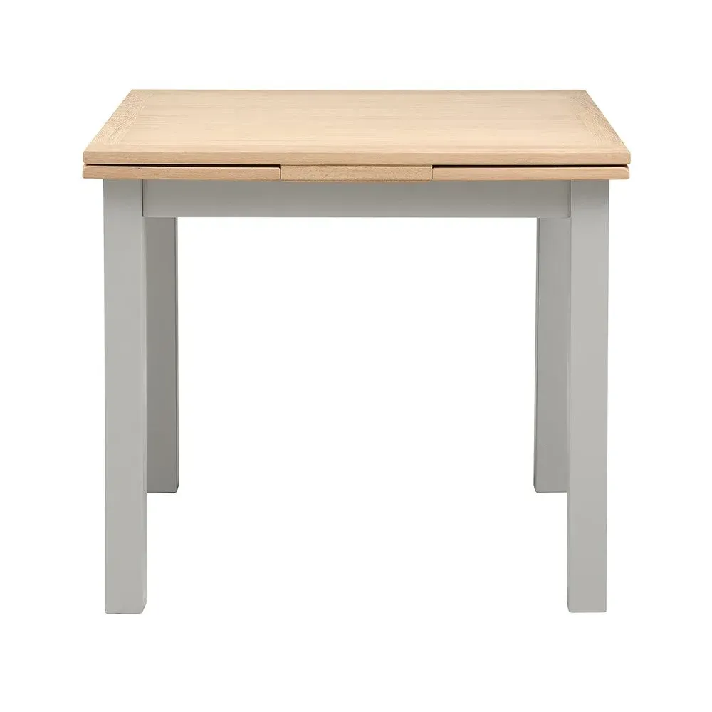 Chester Square Extending Dining Table - Grey, Oak