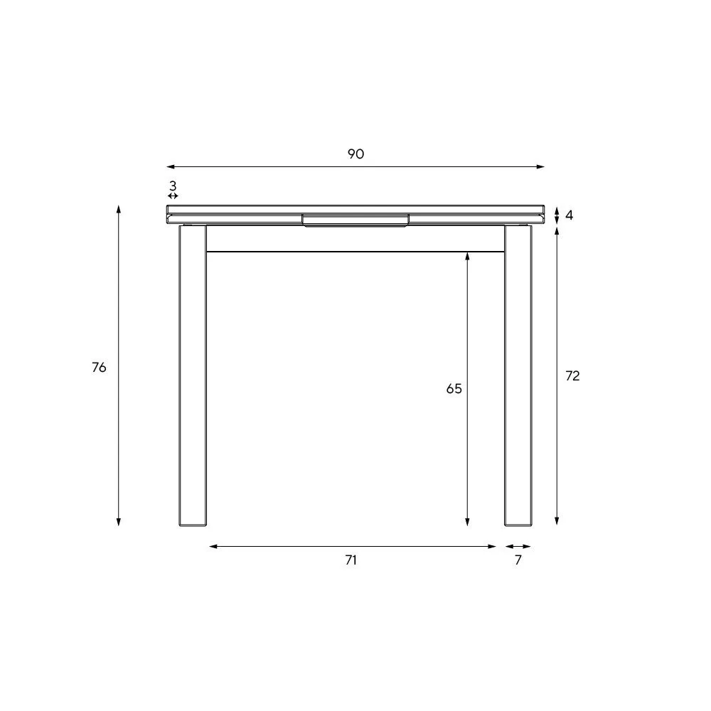 Chester Square Extending Dining Table - Grey, Oak