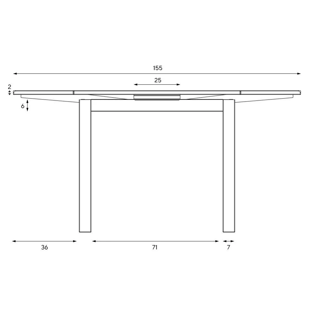 Chester Square Extending Dining Table - Grey, Oak