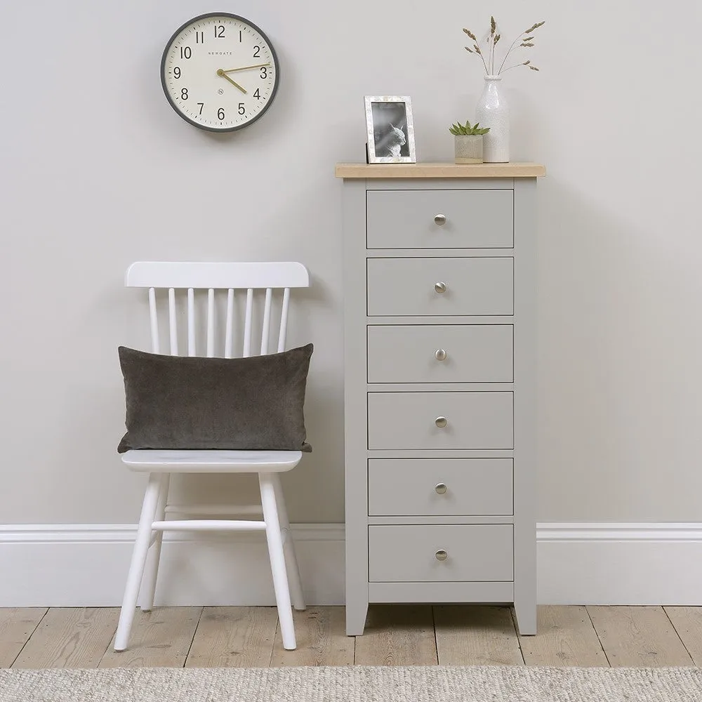 Chester Tallboy - Dove Grey, Oak image