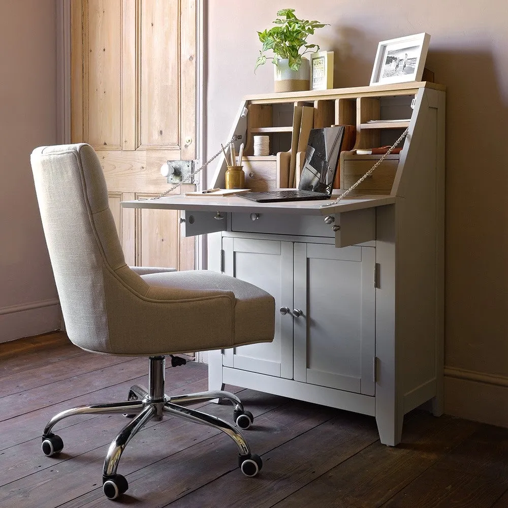 Chester Writing Bureau - Dove Grey, Oak