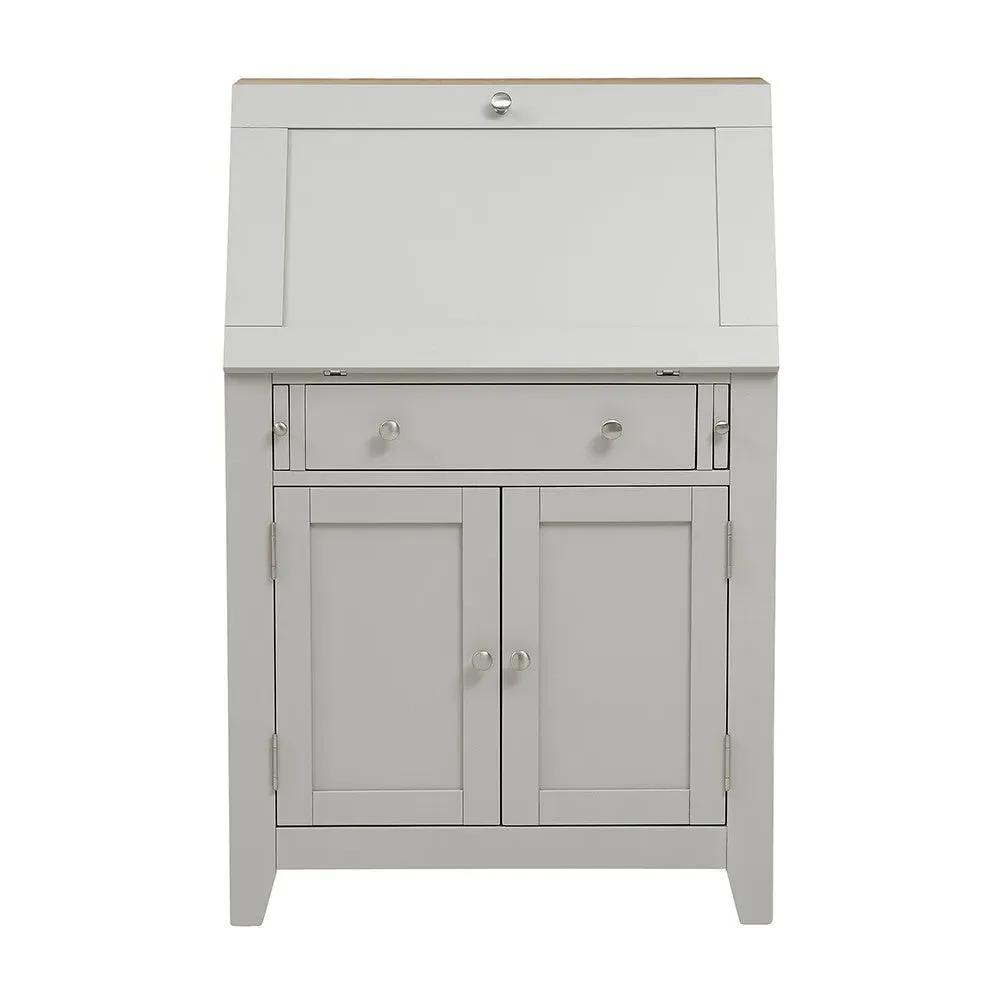 Chester Writing Bureau - Dove Grey, Oak