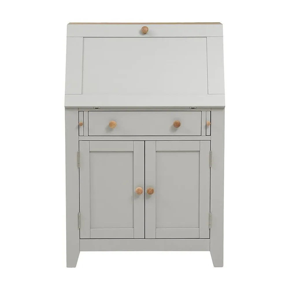 Chester Writing Bureau - Dove Grey, Oak