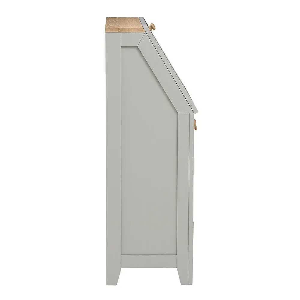 Chester Writing Bureau - Dove Grey, Oak