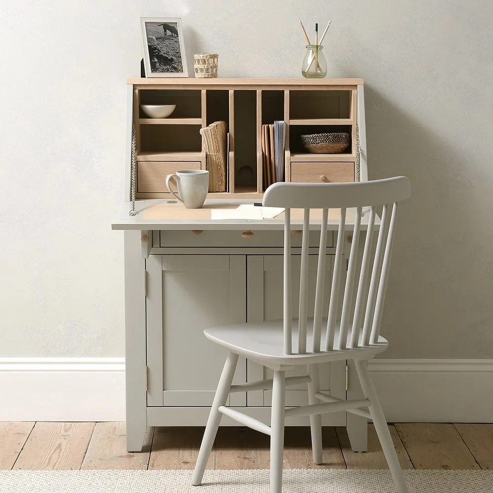 Chester Writing Bureau - Dove Grey, Oak image