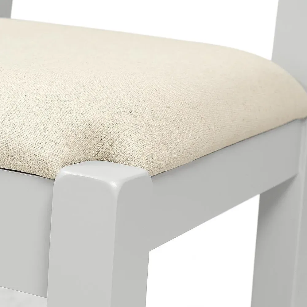 Ladderback Dining Chair - Dove Grey