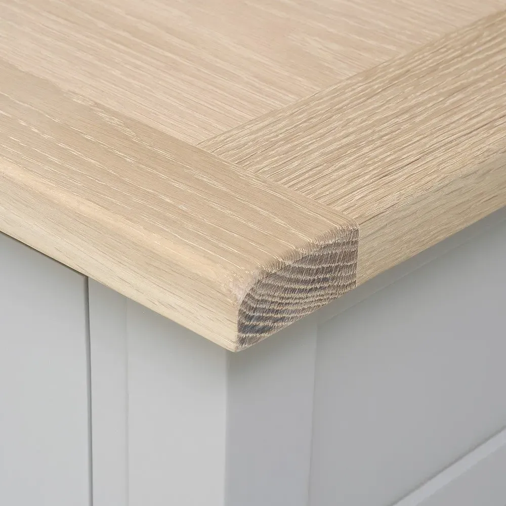 Large Console Table with Storage - Grey