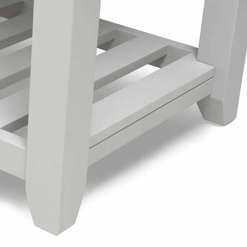 Large Console Table with Storage - Grey