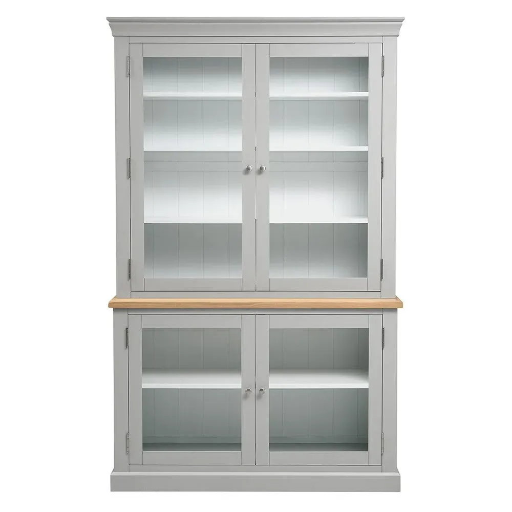 Large Glazed Dresser - Dove Grey