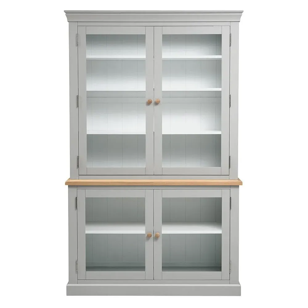 Large Glazed Dresser - Dove Grey