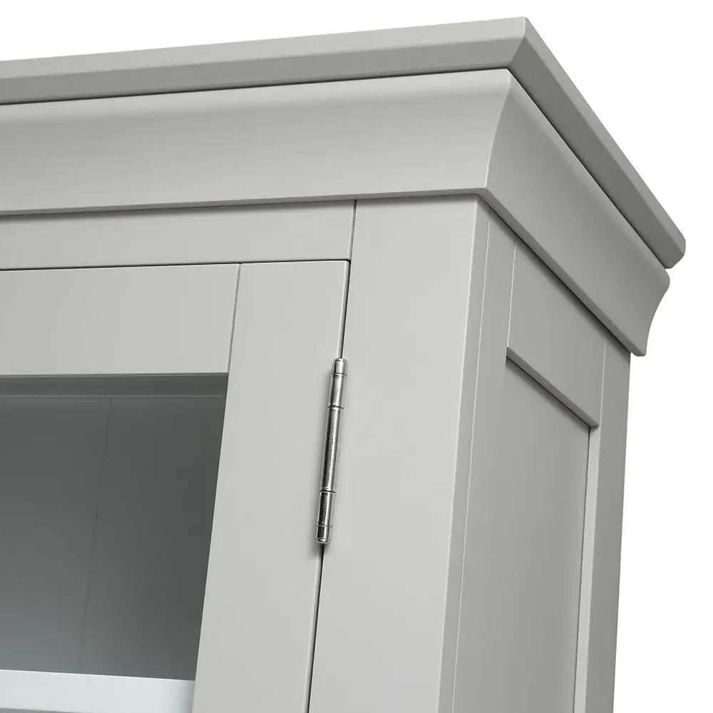 Large Glazed Dresser - Dove Grey