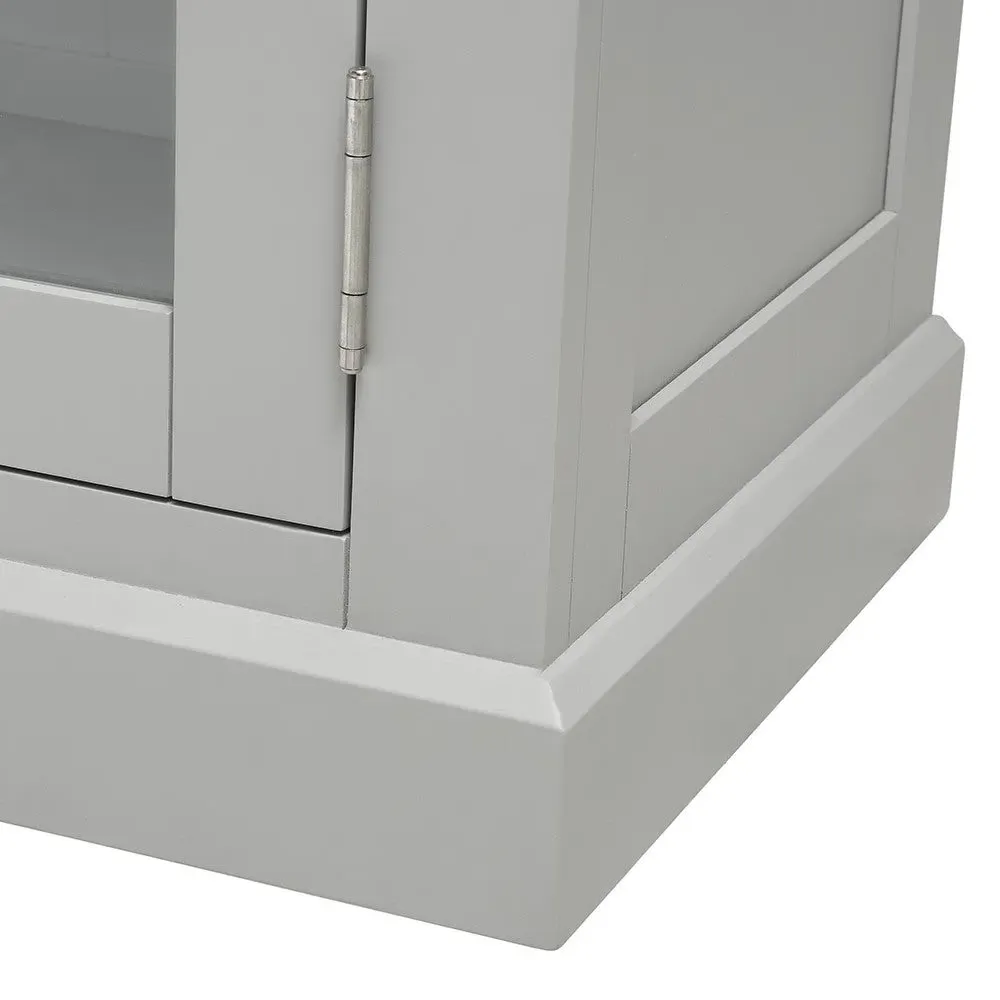 Large Glazed Dresser - Dove Grey