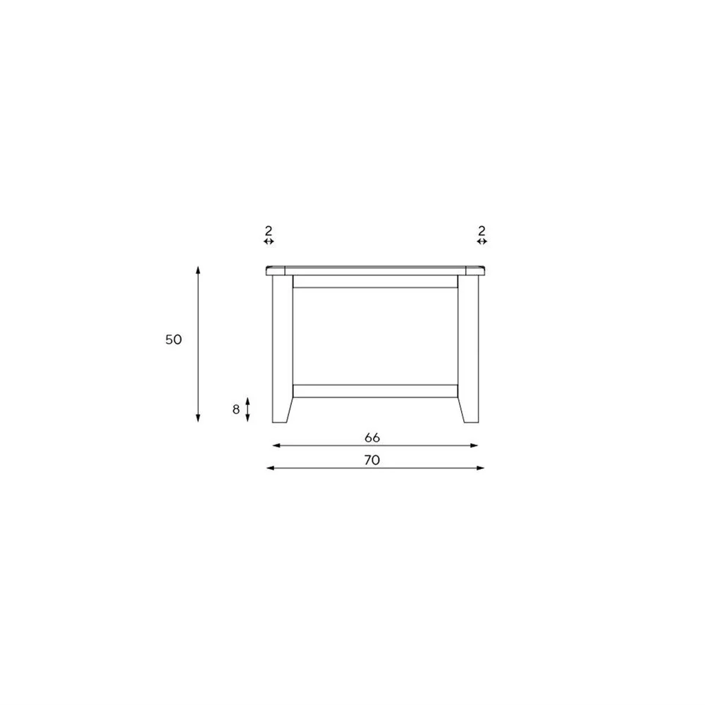 Large Slatted Coffee Table - Dove Grey