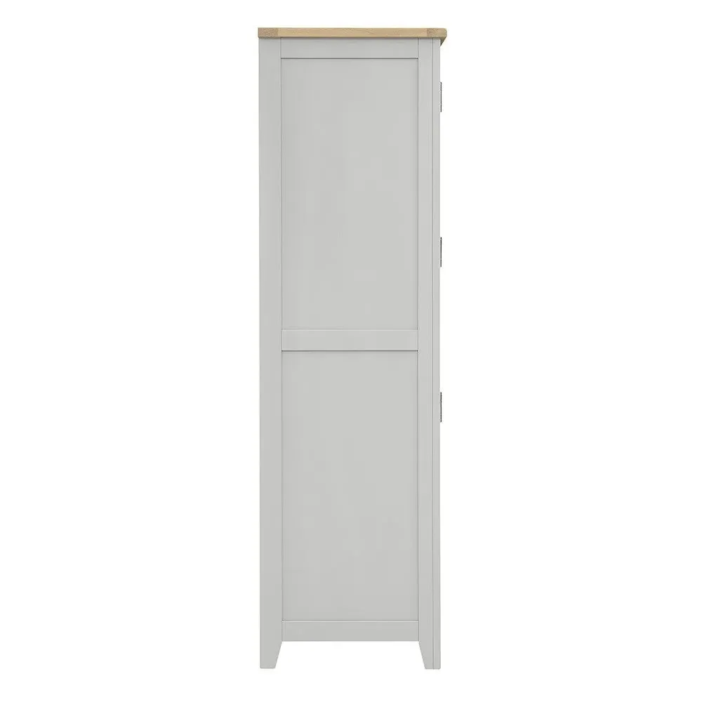 Narrow Larder with Storage - Dove Grey