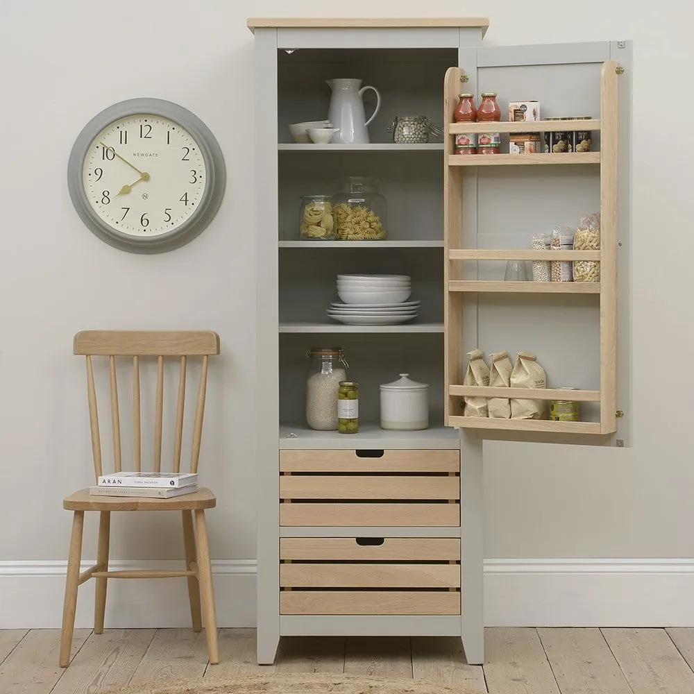 Narrow Larder with Storage - Dove Grey image