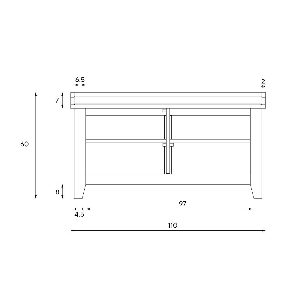 Open Shoe Storage Bench - Dove Grey, Oak