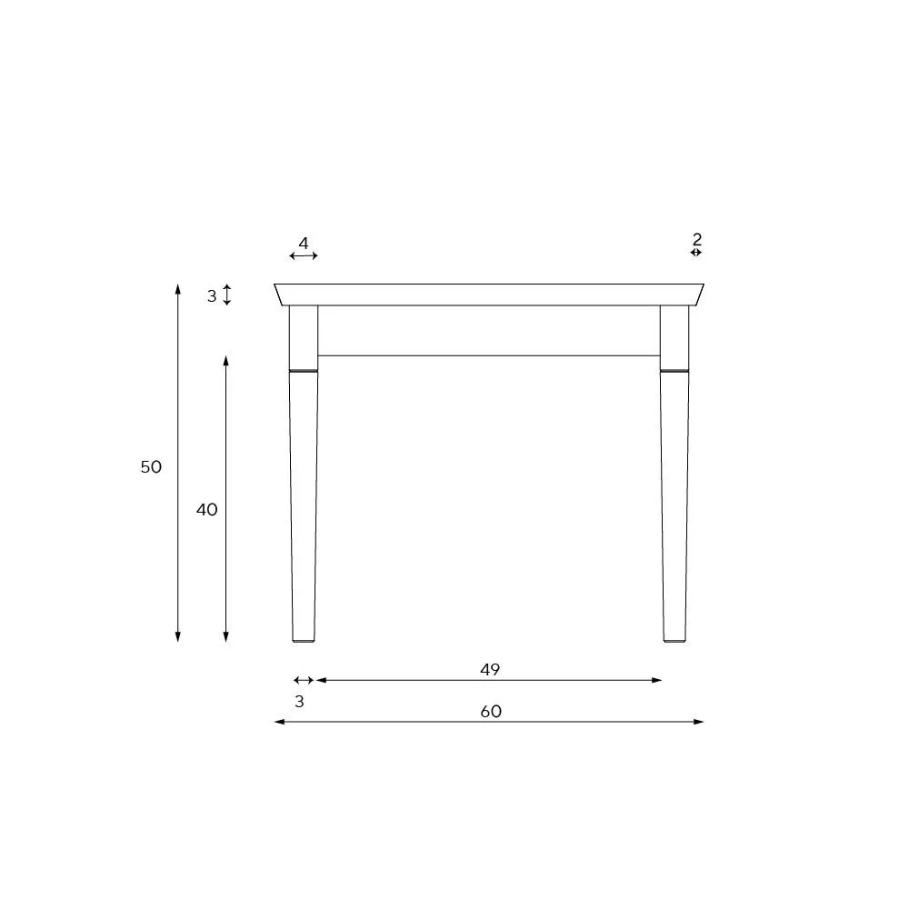 Side Table - Dove Grey