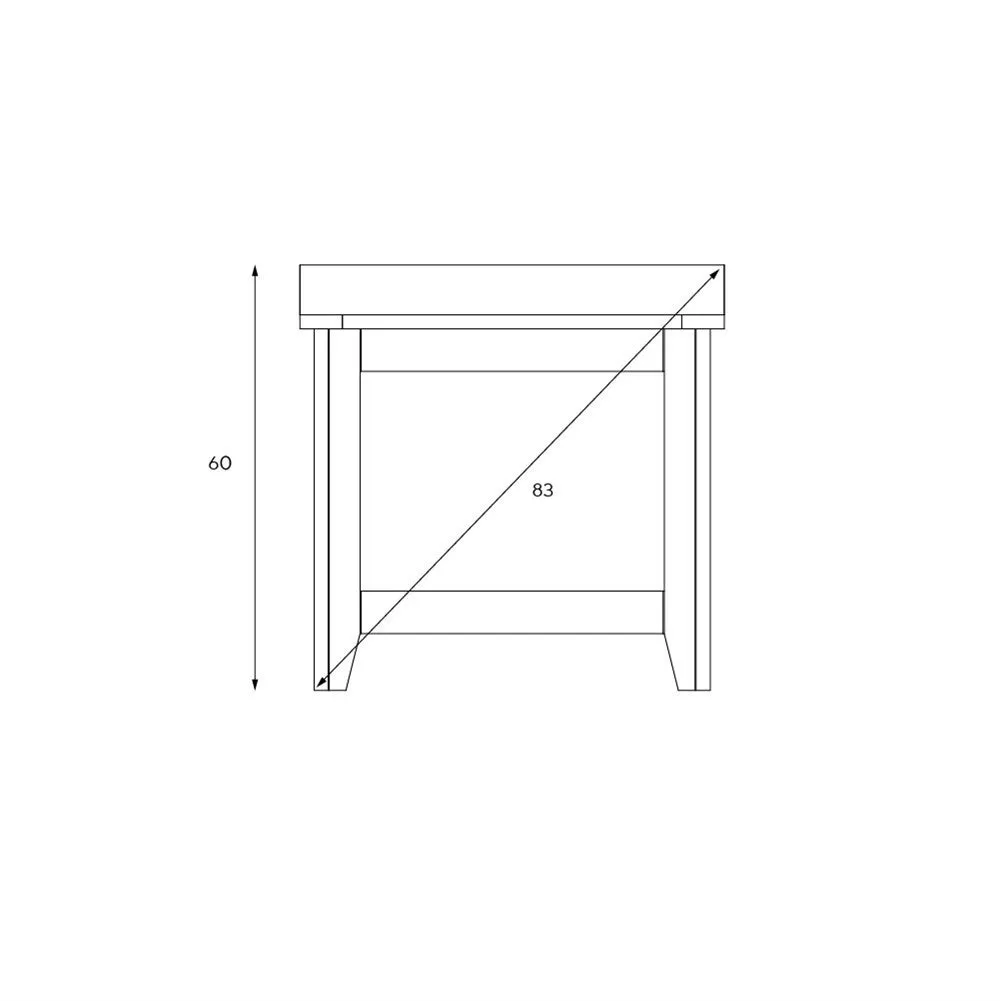 Small Shoe Storage Trunk Bench - Dove Grey, Oak