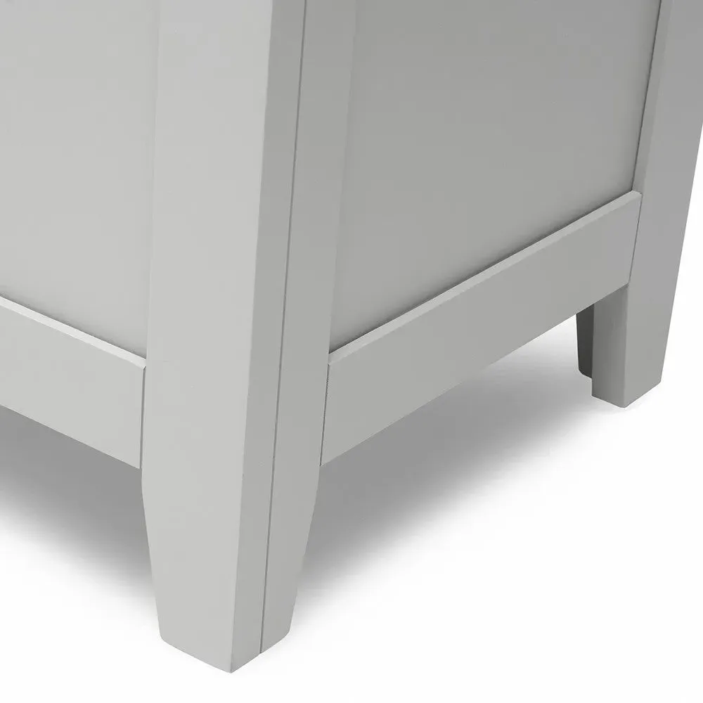 Wide Blanket Box - Dove Grey, Oak