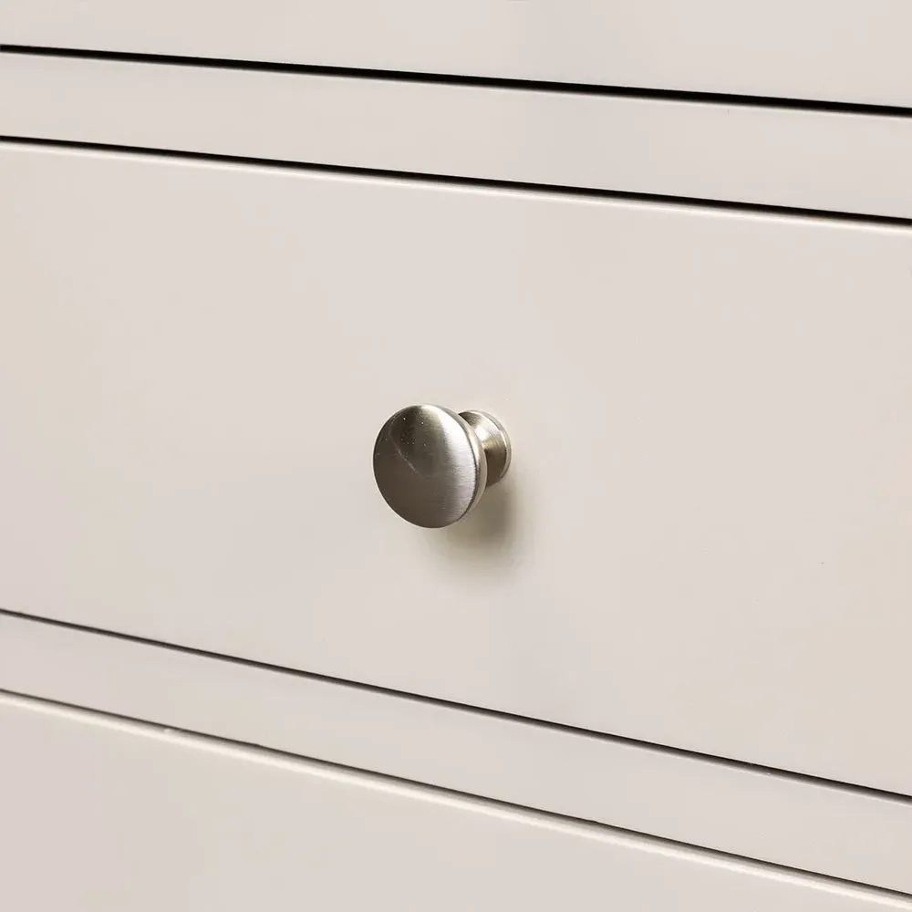 3 Drawer Bedside Table - Limestone, Oak