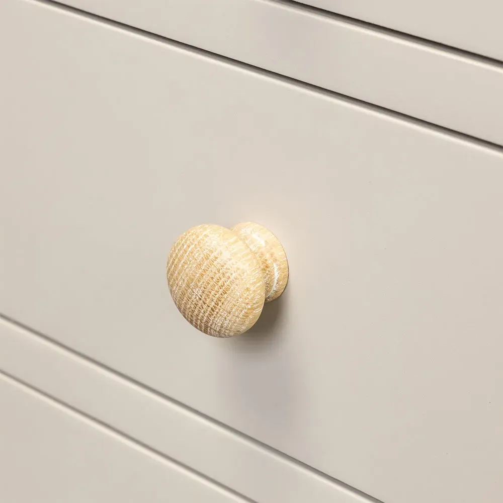 3 Drawer Bedside Table - Limestone, Oak