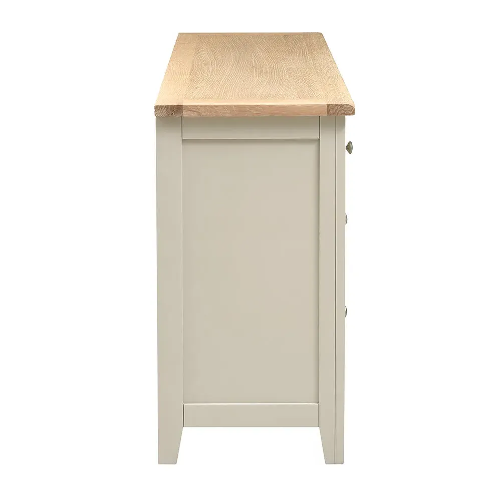 8 Drawer Chest - Limestone, Oak