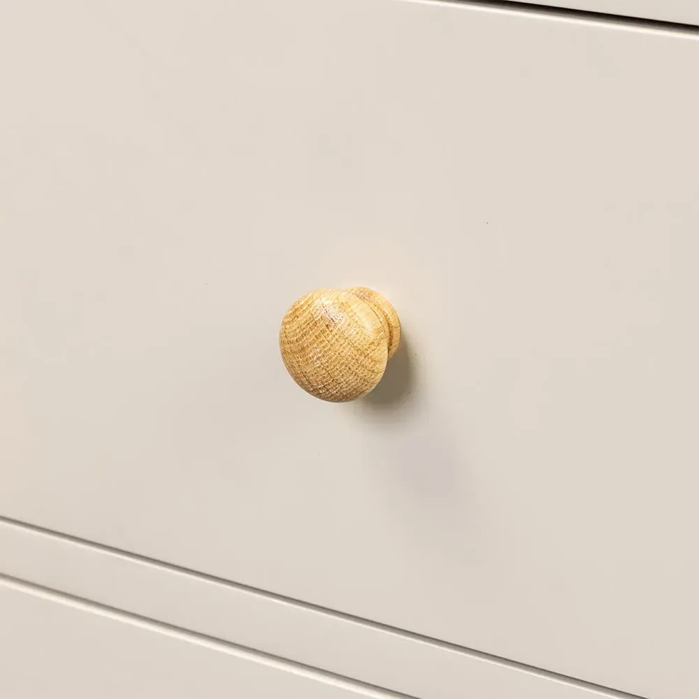 8 Drawer Chest - Limestone, Oak