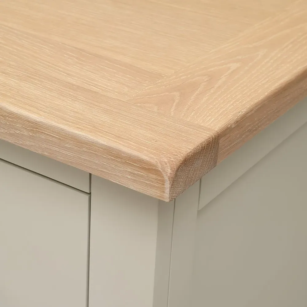 Chester 5 Drawer Chest - Limestone, Oak