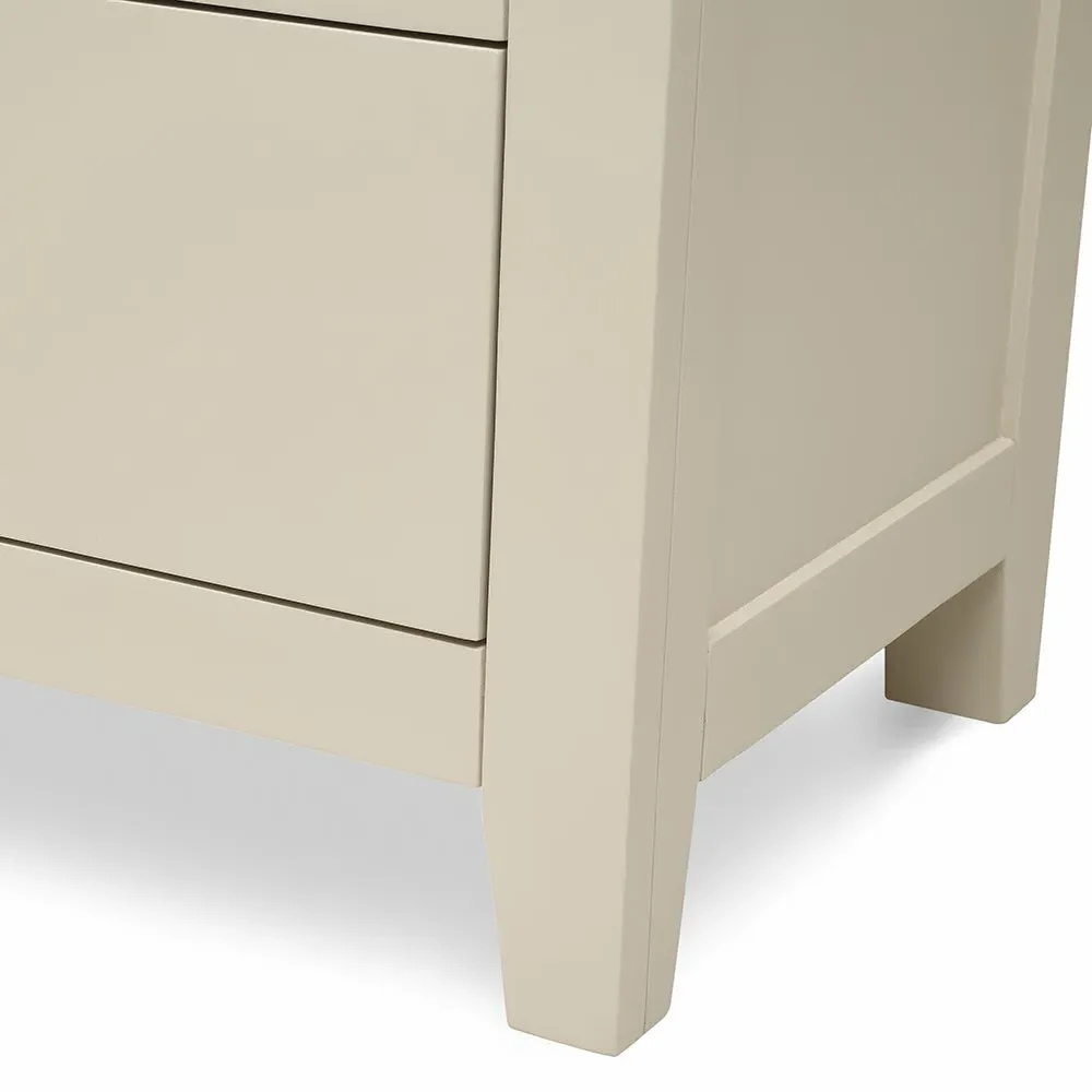 Chester 5 Drawer Chest - Limestone, Oak